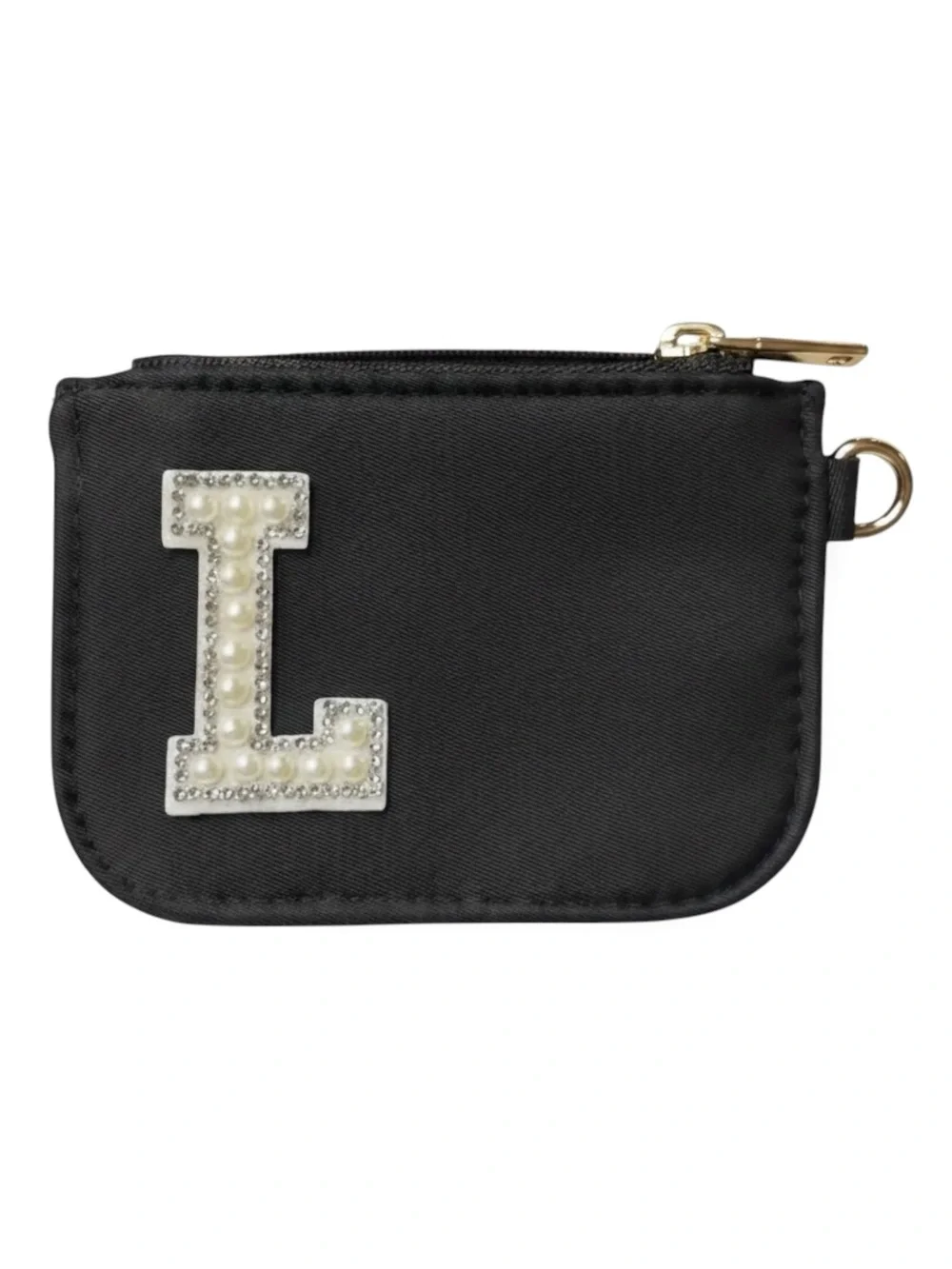 Personalized zippered Pouch  w/ optional key chain or lanyard